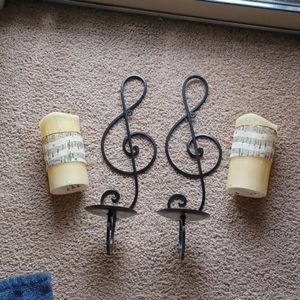 Wall candle holders